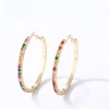Light luxury and elegant earrings, Kashi accessories, fashionable, simple and niche, ins design sense, round, individual and creative earrings Item Picture